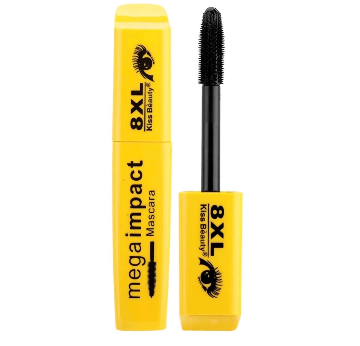 Kiss Beauty Mega Impact 8XL Mascara (Dramatic Volume & Length, Very Black)