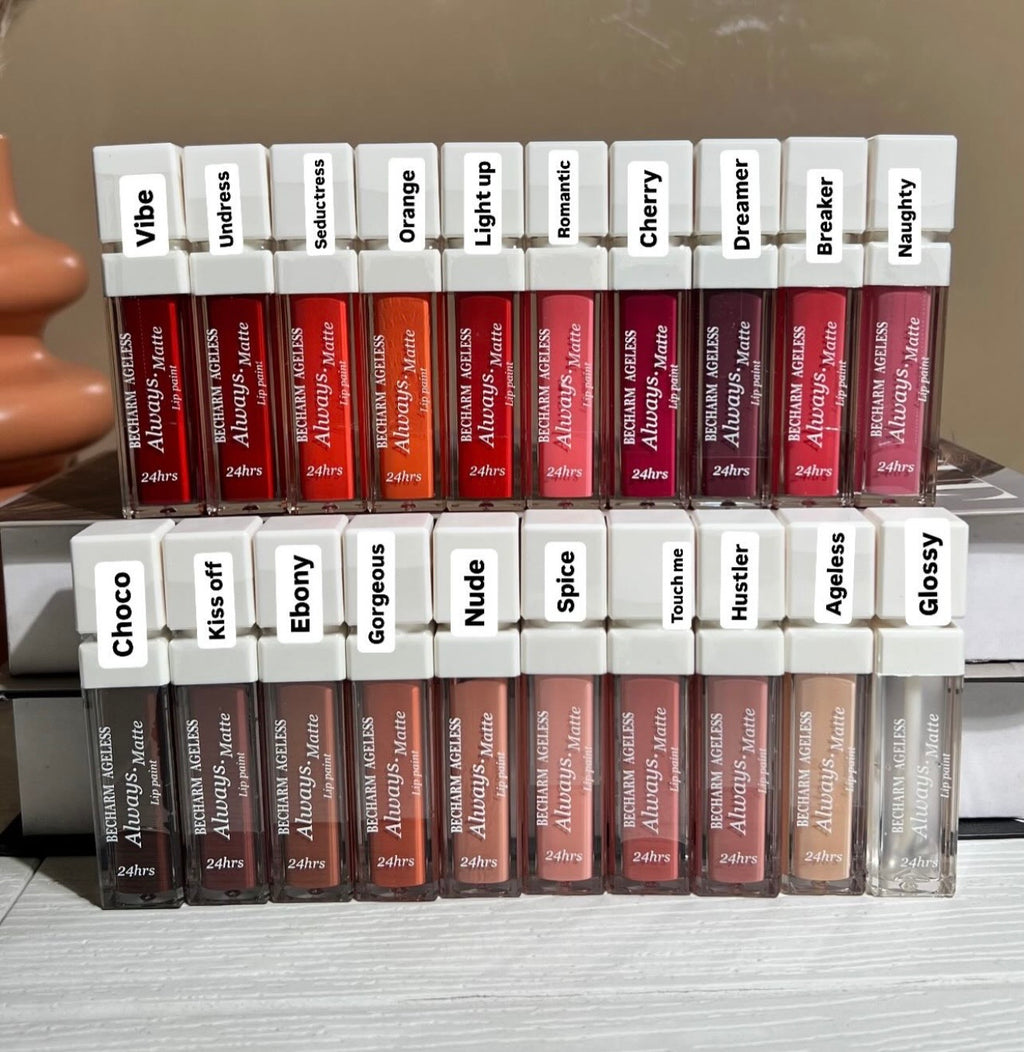 Becharm Ageless Always Matte 24Hr Long-Lasting Liquid Lipstick
