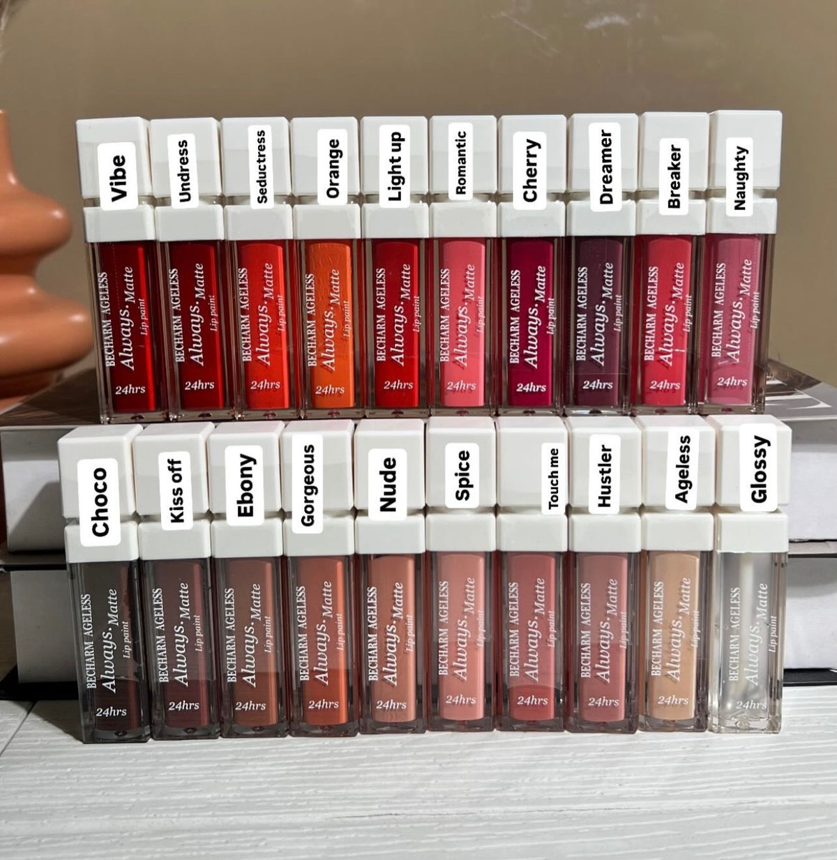 Becharm Ageless Always Matte 24Hr Long-Lasting Liquid Lipstick