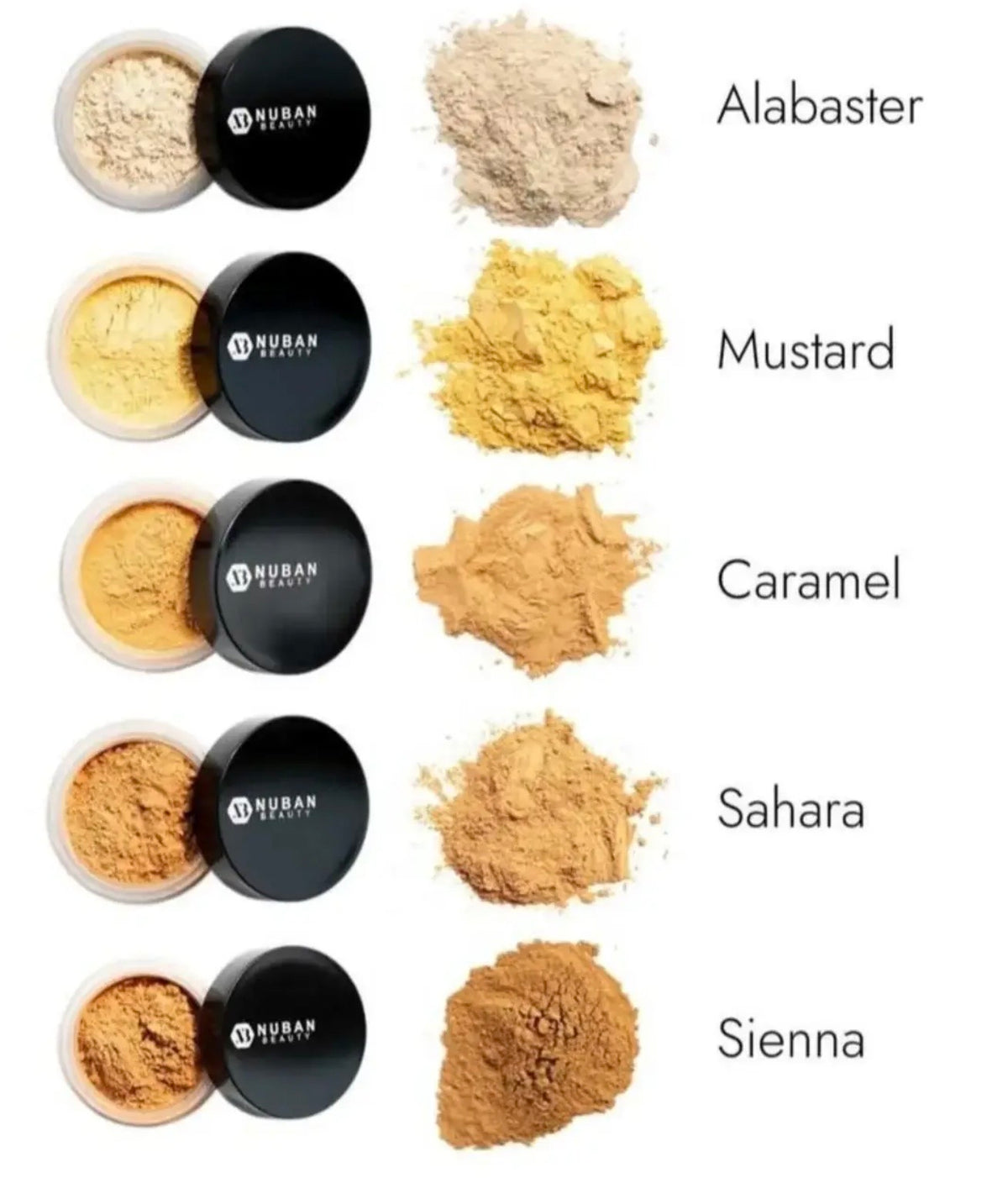 Nuban Beauty Oil Control Loose Setting Powder