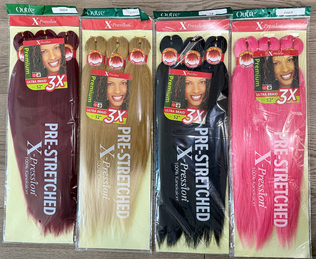 52 Inches 3X Pre-Stretched Braiding Hair Extension