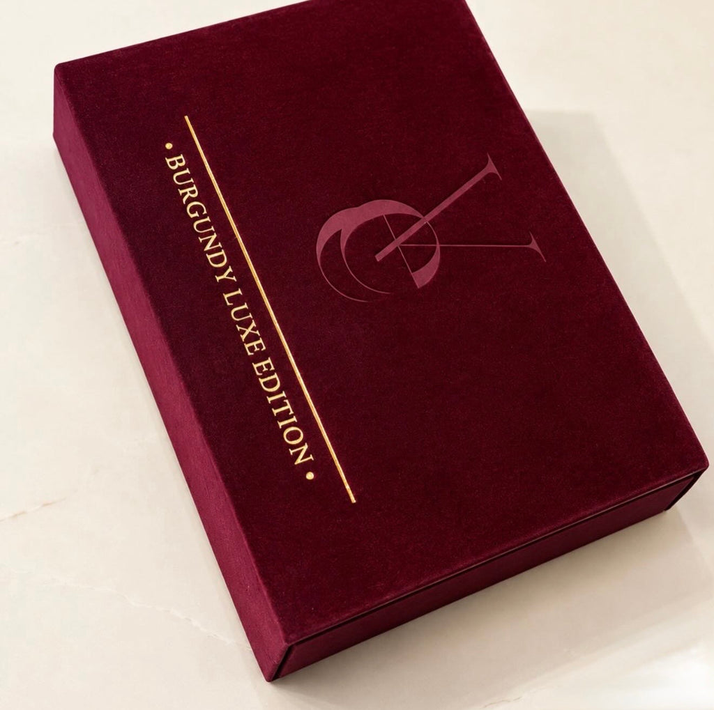 Vee Beauty Burgundy Luxe Edition 12-in-1 Pressed Powder Palette (2x6 Pan Set + Free Mirror & Mini Concealer Palette)