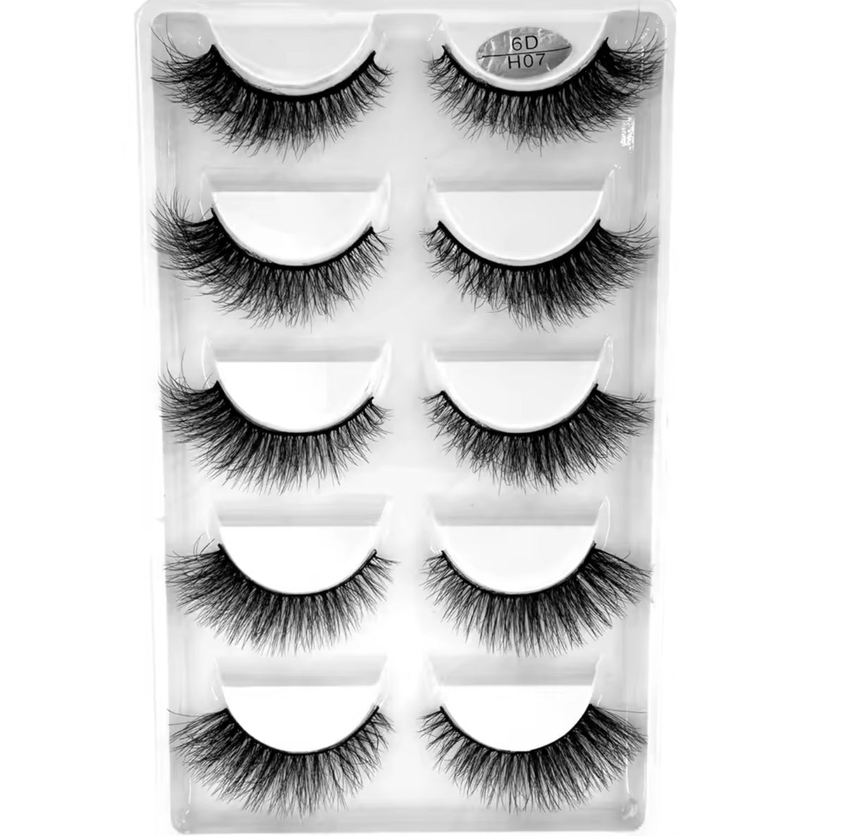 5 Pairs/Set Natural Lashes Tray