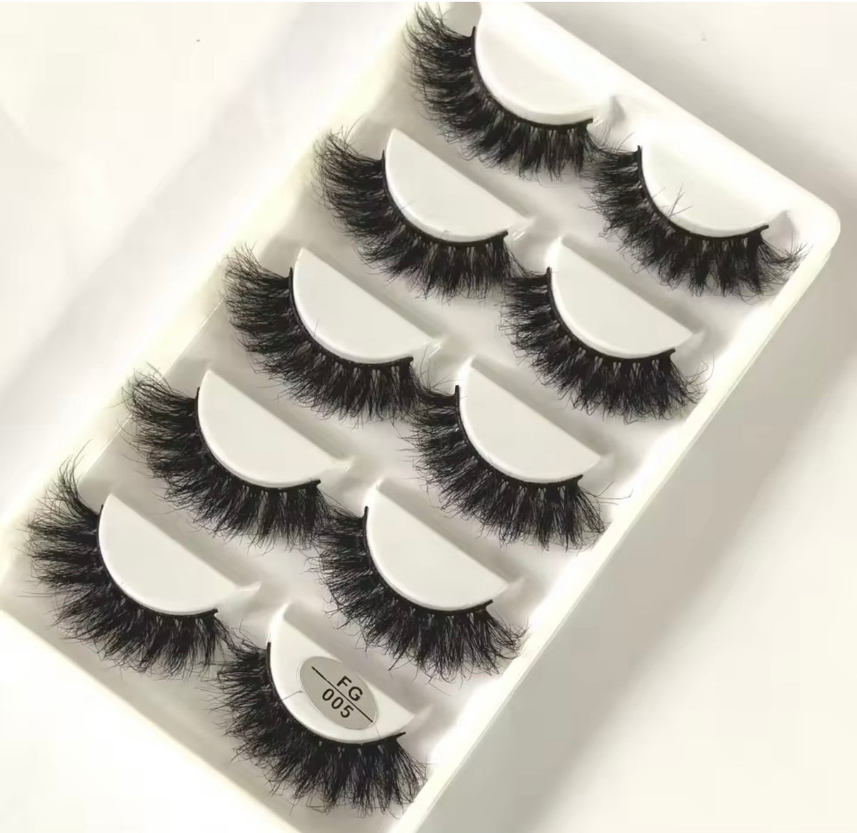 5 Pairs/Set Natural Lashes Tray