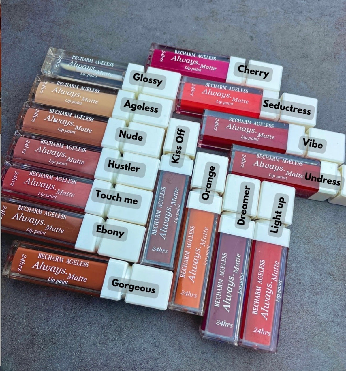Becharm Ageless Always Matte 24Hr Long-Lasting Liquid Lipstick