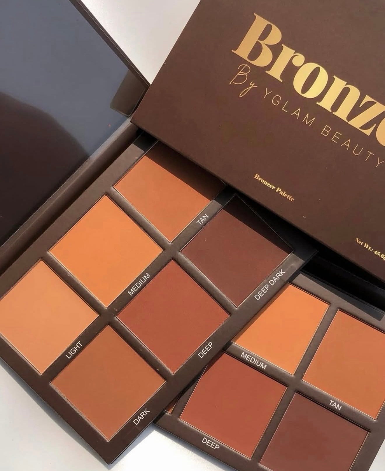 Bronzey By Yglam Beauty Bronzer/Contour Palette