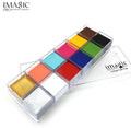 IMAGIC 12-Color Flash Case: Lipstick & Body Paint Palette