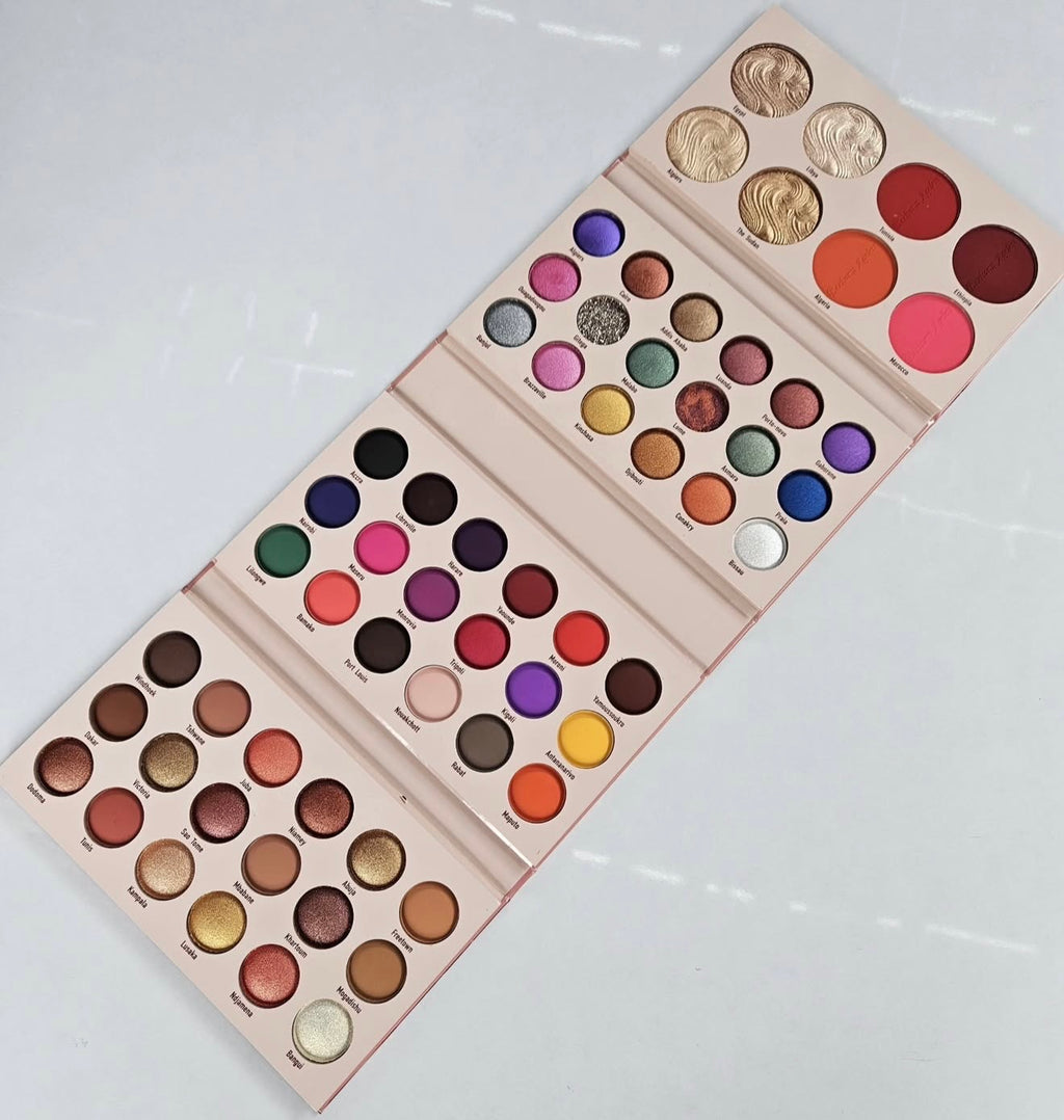 Becharm Ageless Spice Up Palette (54 Eyeshadows, 4 Blushes & 4 Highlighters)