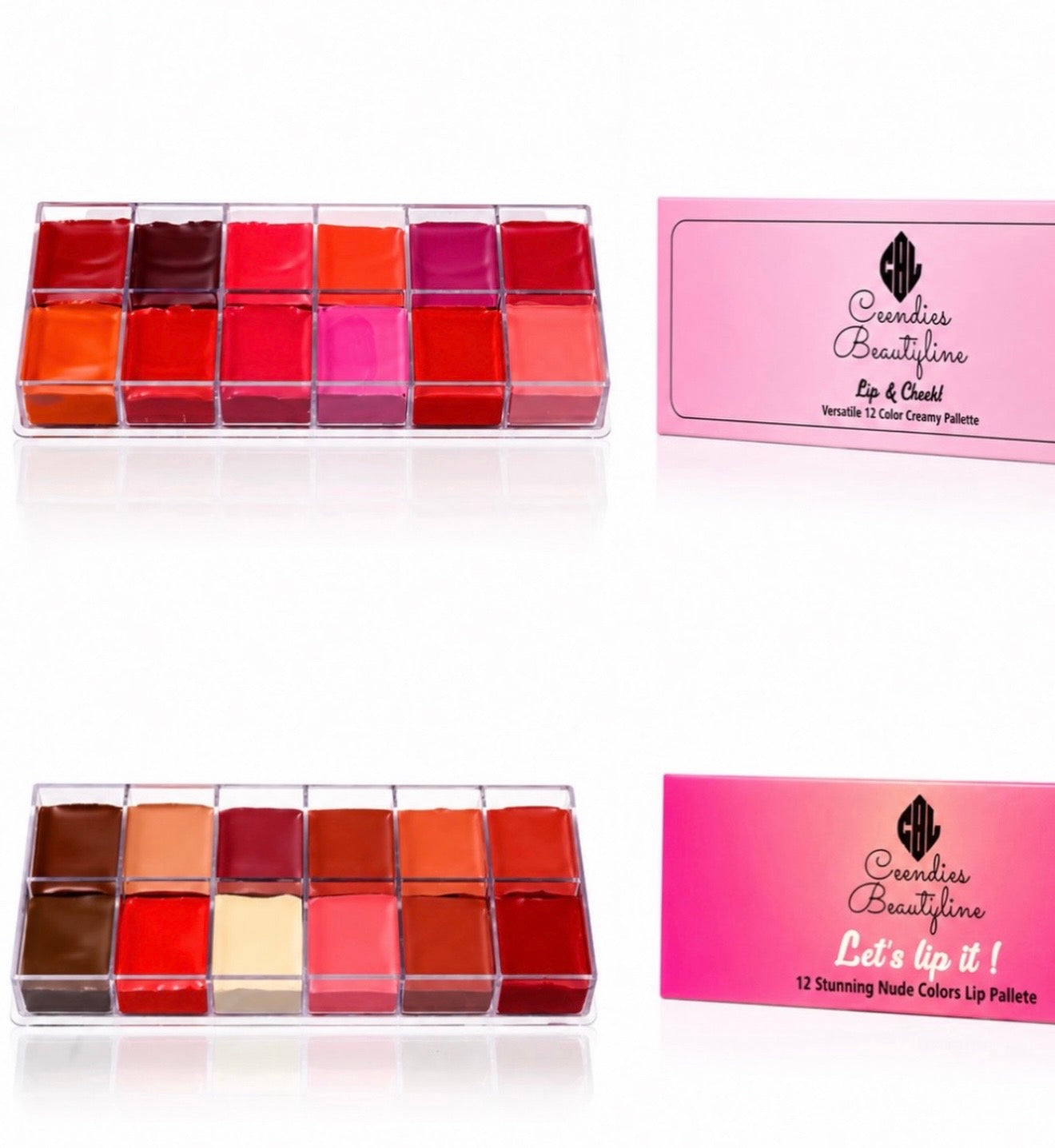 Ceendies Beauty Line 12-Color Creamy Lip Palette