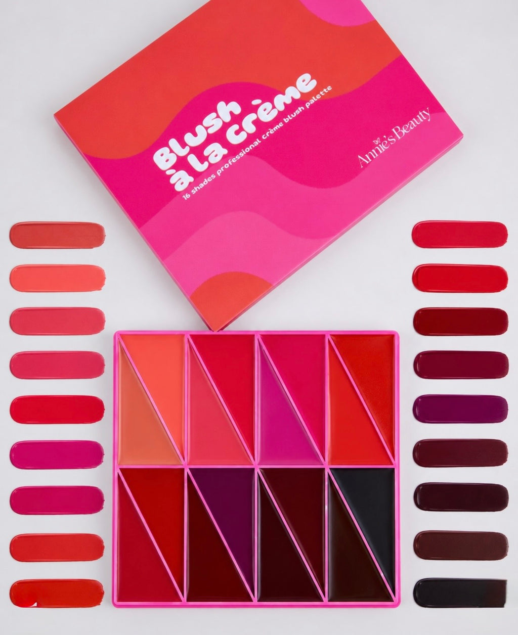 Annie’s Beauty 16 Colors Cream Blush Palette (Blush A La Crème)