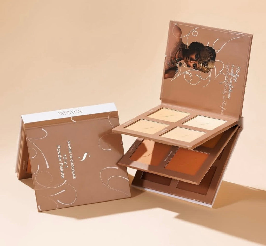 Sylvimak Shades of Chocolate 12-in-1 Powder Palette