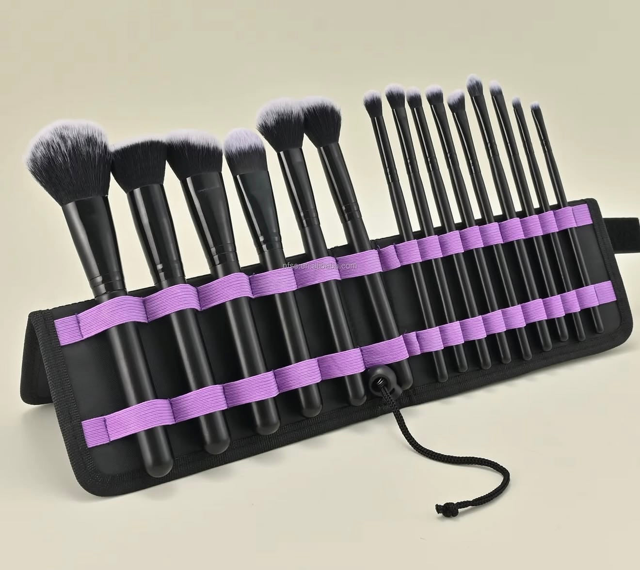 Veninow 15-Piece Brush Set + Pouch