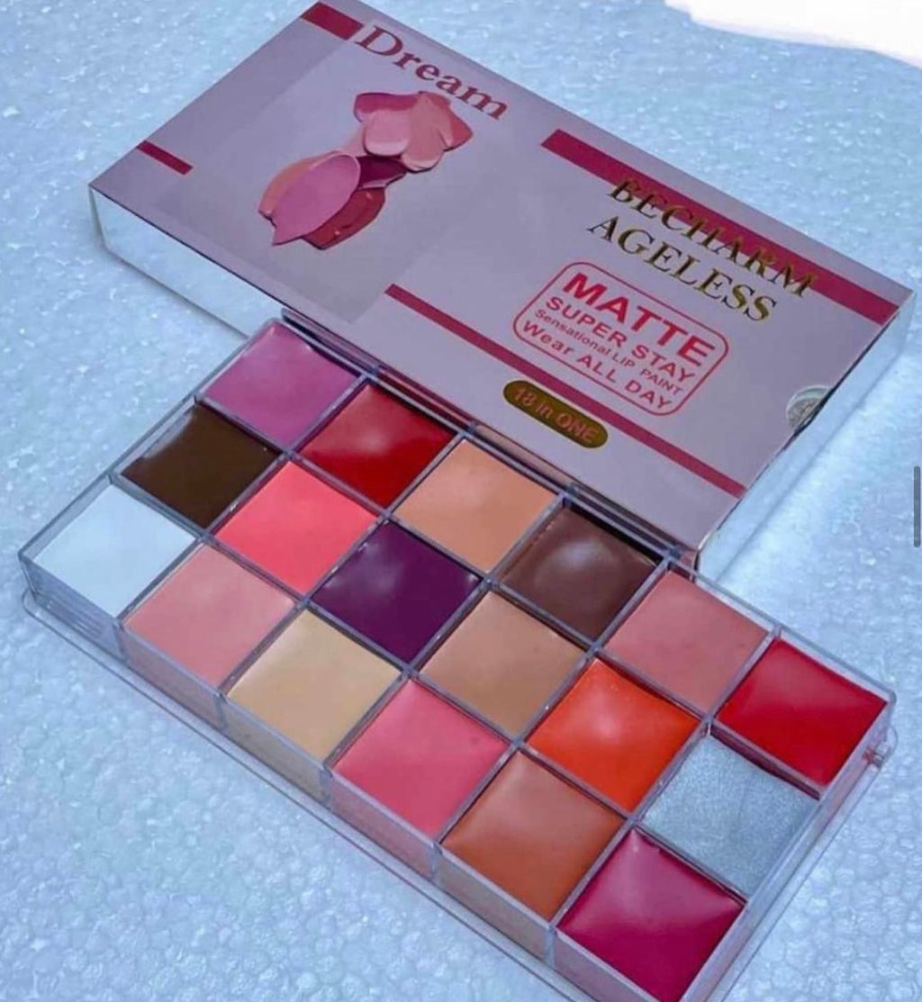 Becharm Ageless 18 Colors Superstay Matte Lipstick Palette