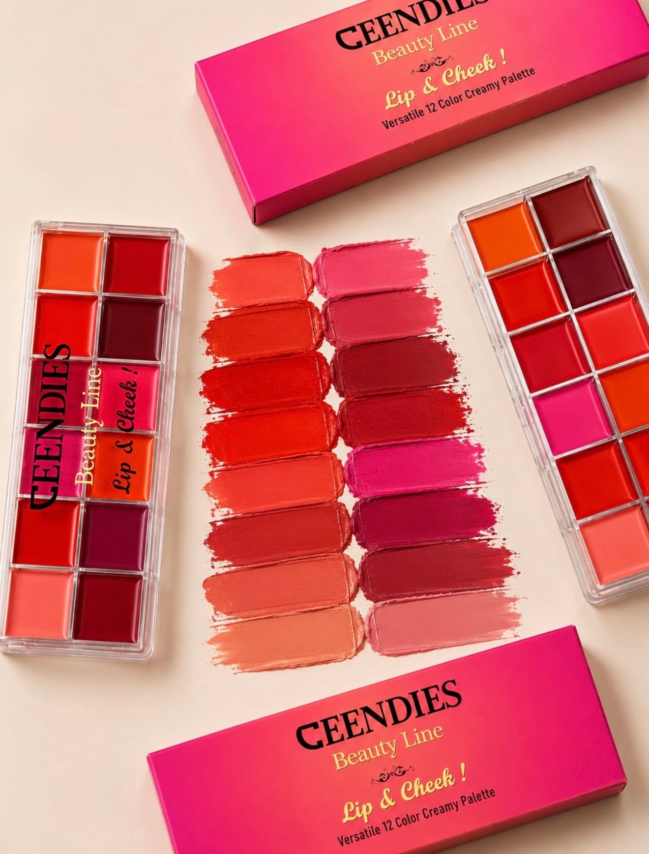 Ceendies Beauty Line 12-Color Creamy Lip Palette