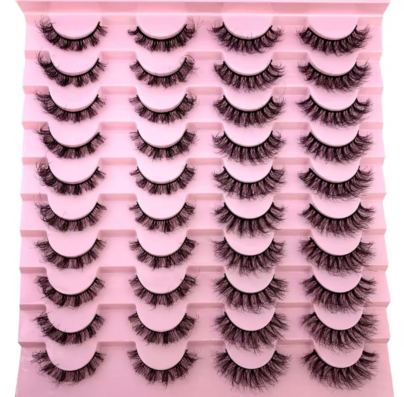 20-Pair Set Faux Mink Luxury Lash Tray