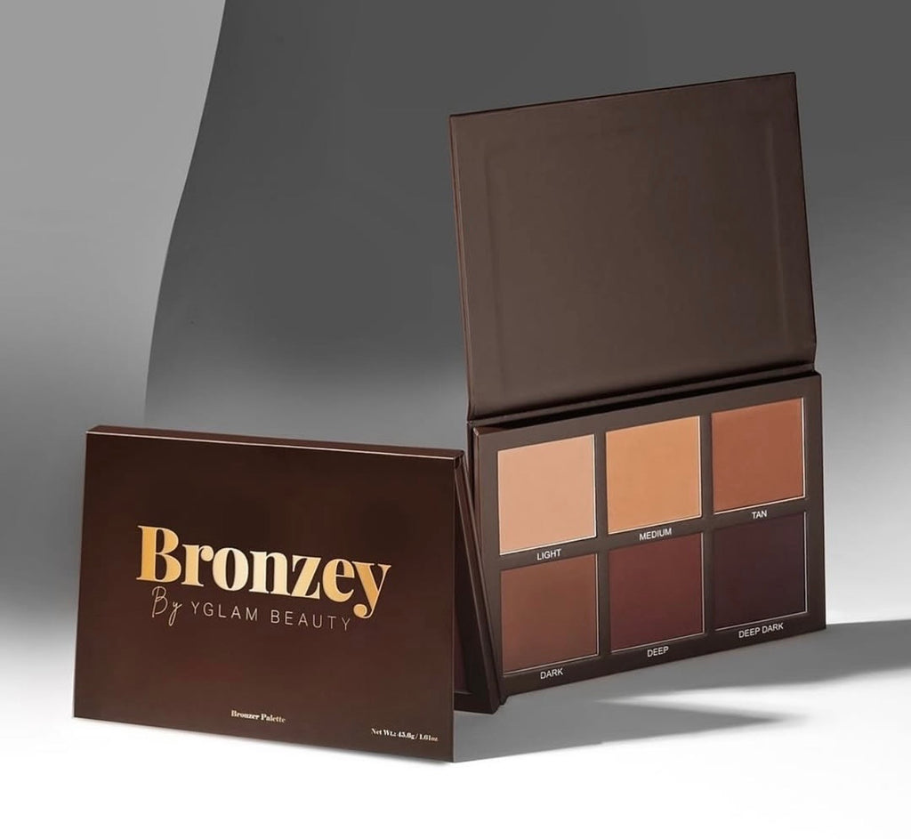 Bronzey By Yglam Beauty Bronzer/Contour Palette