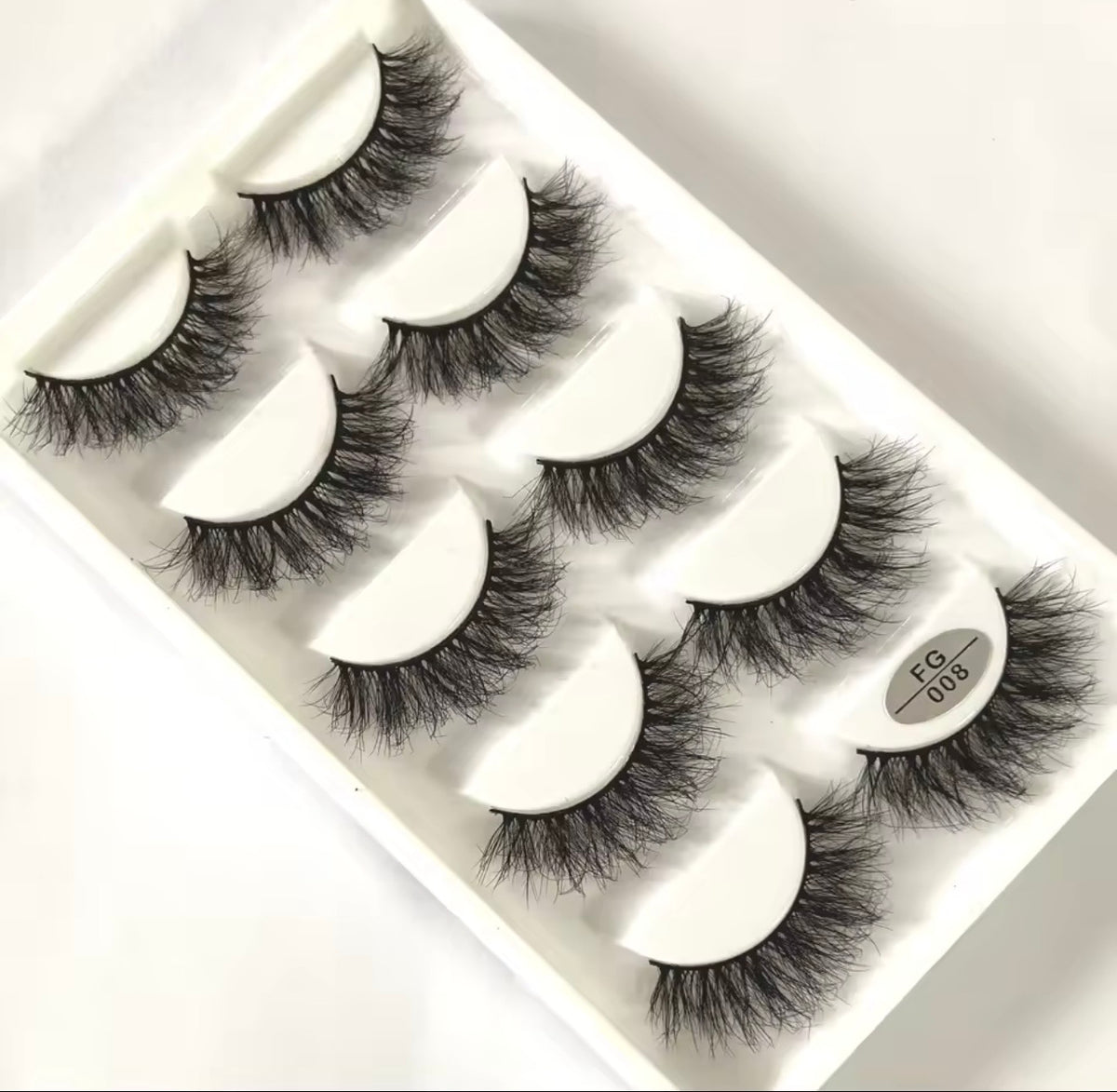 5 Pairs/Set Natural Lashes Tray