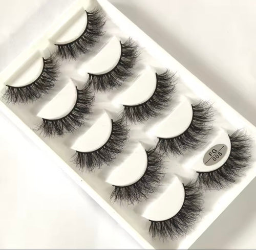 5 Pairs/Set Natural Lashes Tray