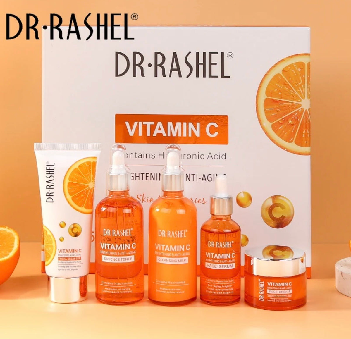 Dr. Rashel Vitamin C 5-Piece Skincare Set