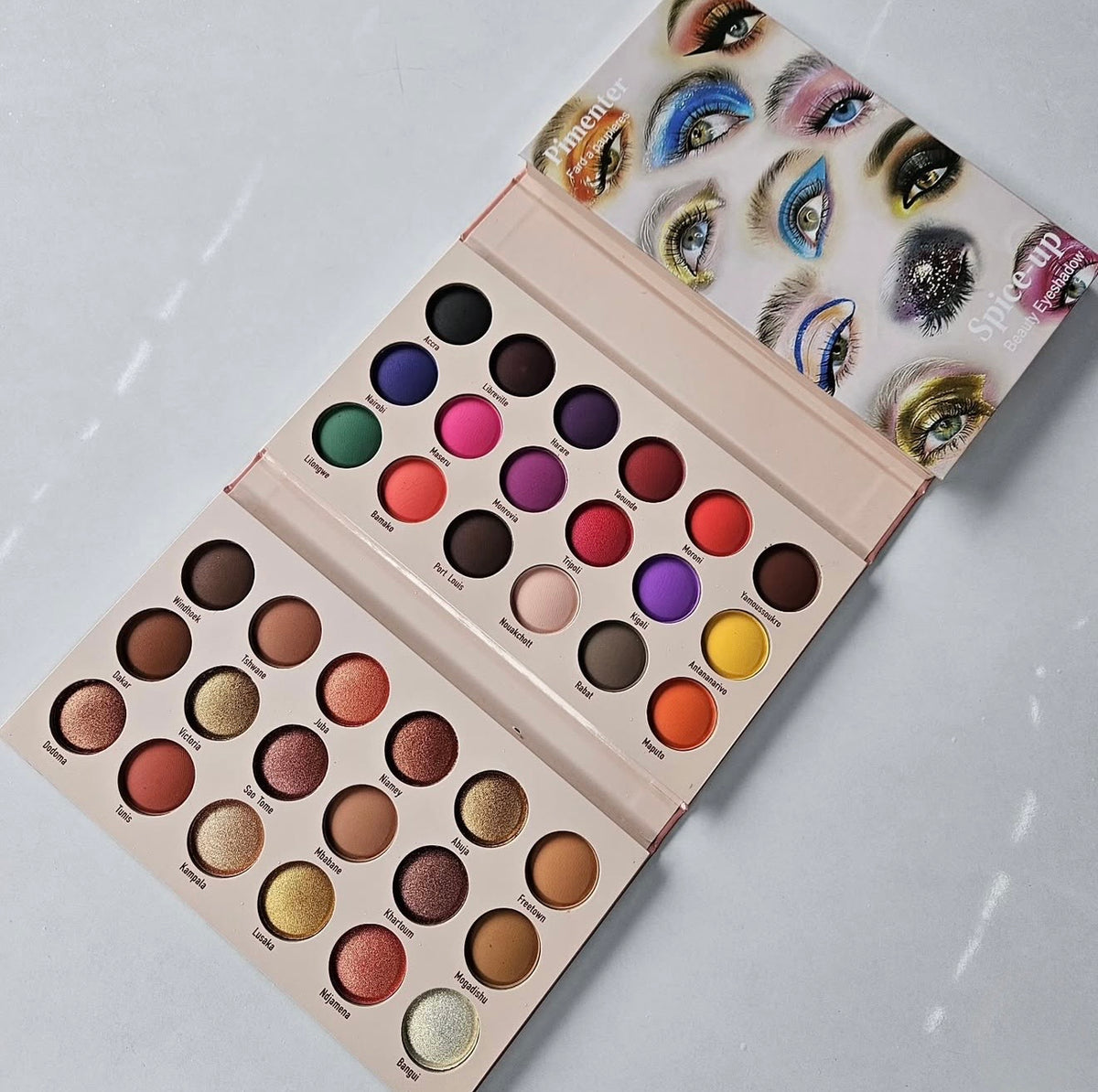 Becharm Ageless Spice Up Palette (54 Eyeshadows, 4 Blushes & 4 Highlighters)