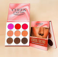 Queenel Beauty Cheek Crush 9 Colors Blush X Contour Palette