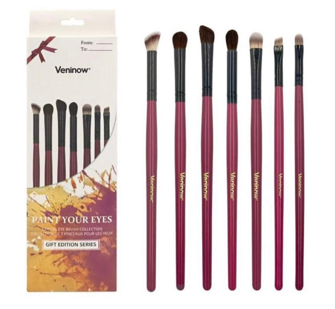 Veninow 7-Piece Eye Brushes Set