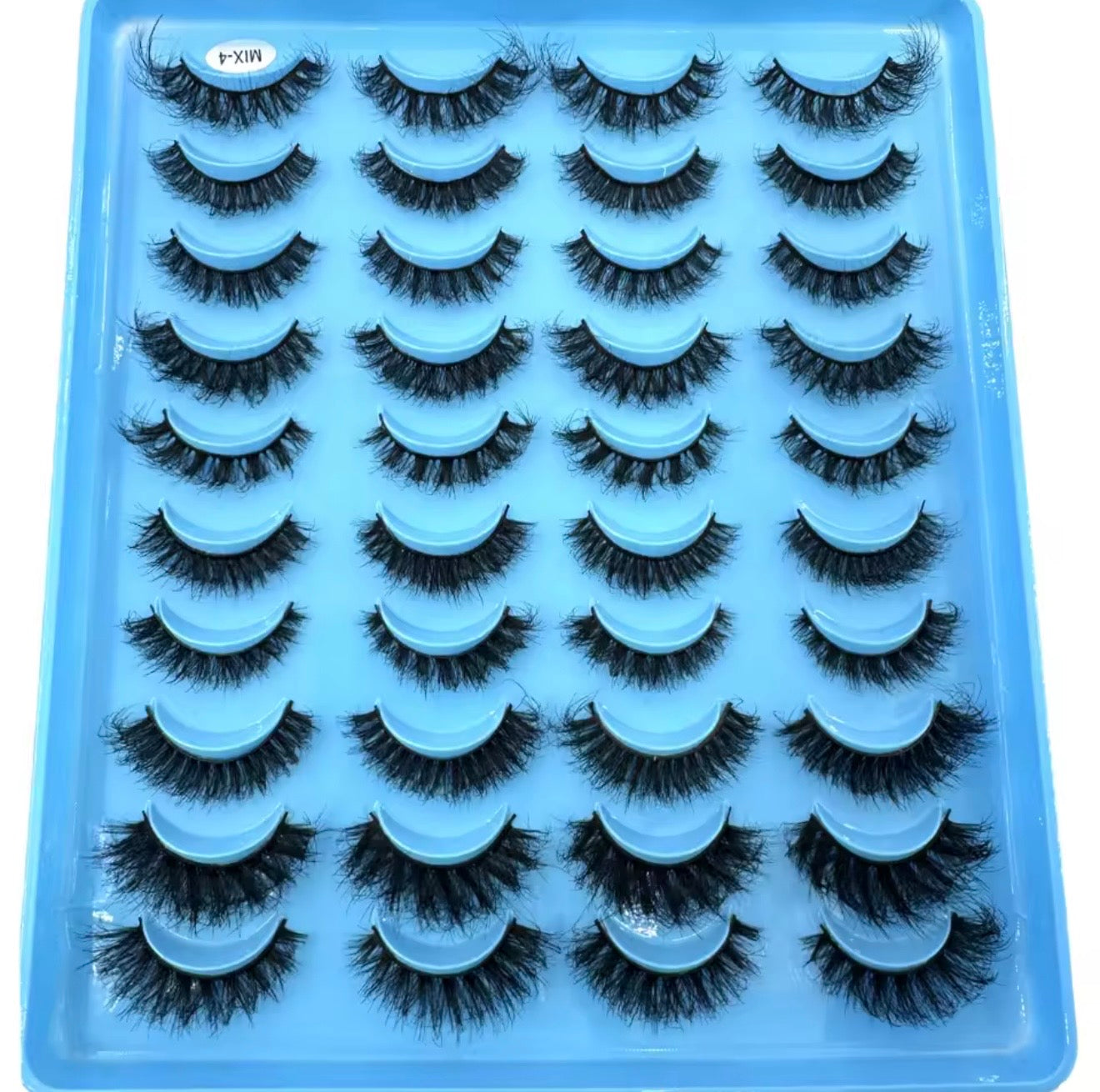 20-Pair Set Multipack Faux Mink Luxury Lash Tray (Mix-04)