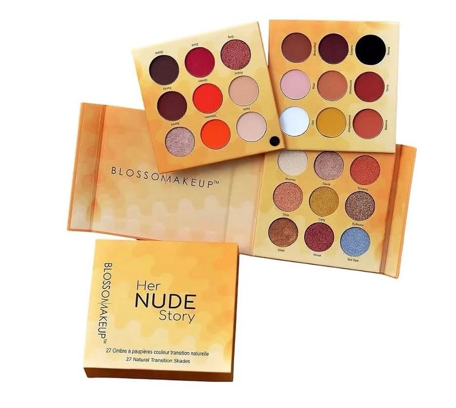 Blossom HER NUDE STORY 27 Colors Eyeshadow Palette (Small Size)