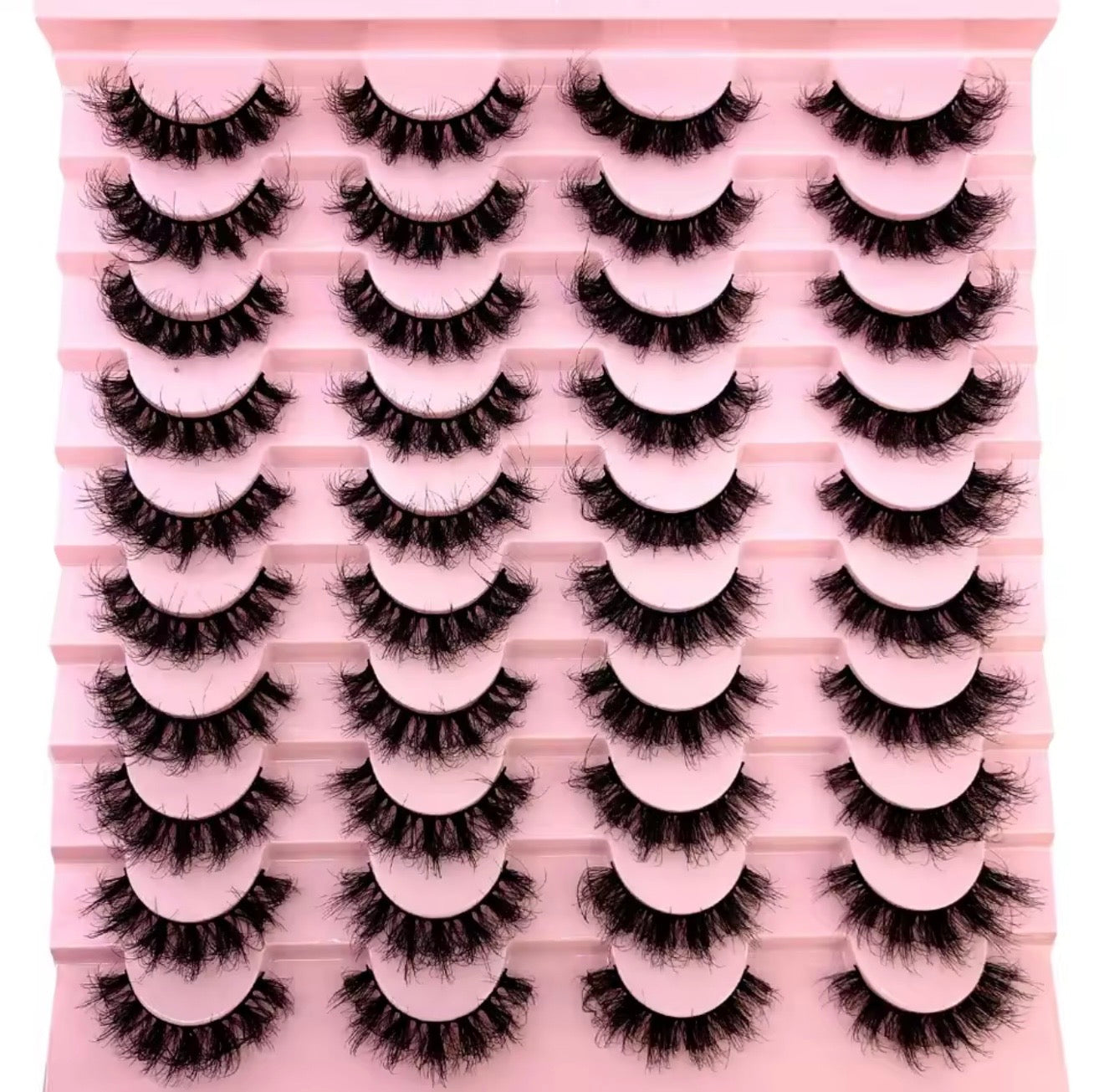 20-Pair Set Faux Mink Luxury Lash Tray