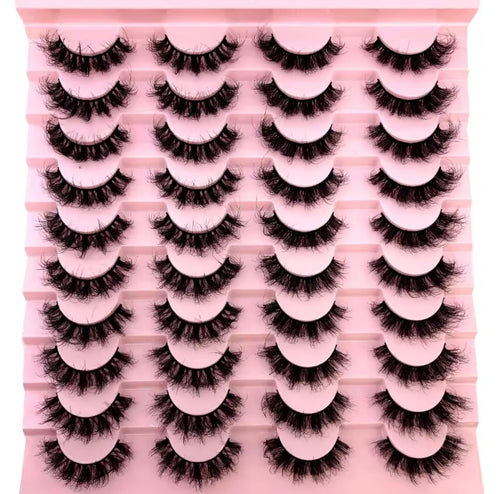 20-Pair Set Faux Mink Luxury Lash Tray