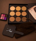 Vee Beauty The Complexion Code 9.0 (9 in 1 Pressed Powder Palette + Free Mirror & Lip Palette)