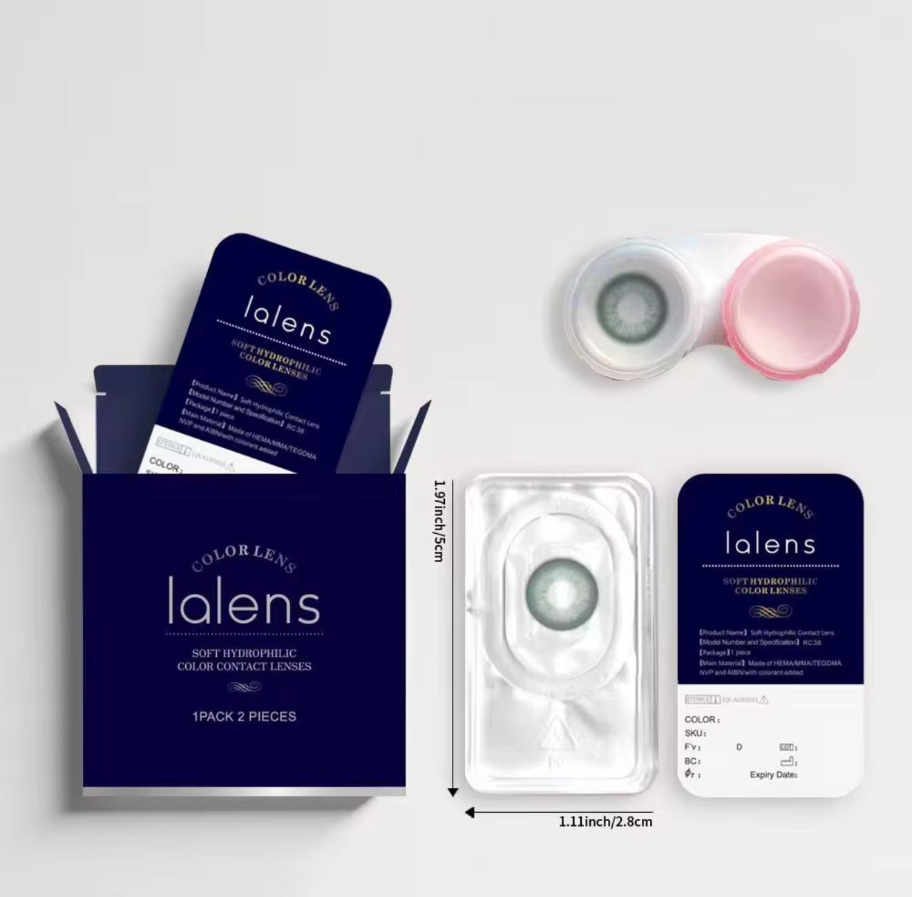 Lalens Colored Contact Lenses – Non-Prescription | 23 Shades | Natural & Vibrant Eye Color Contacts