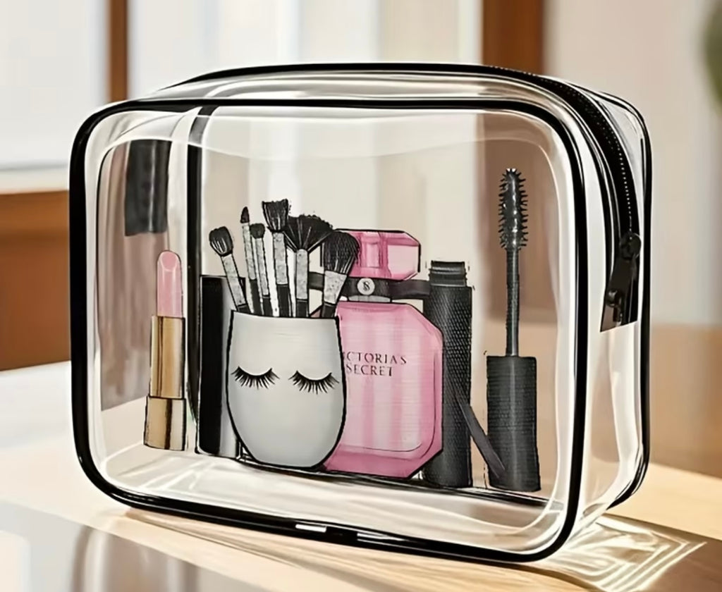 Travel Size Clear PVC Makeup Purse (Style 2)