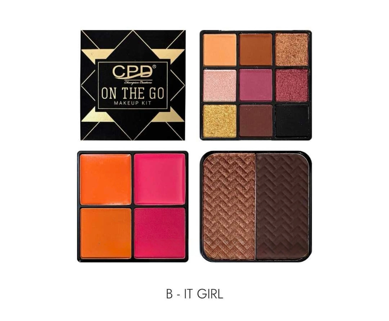 CPD On The Go All-in-One Makeup Kit (9-Shade Eyeshadow + 4-Shade Blush + Bronzer & Contour)