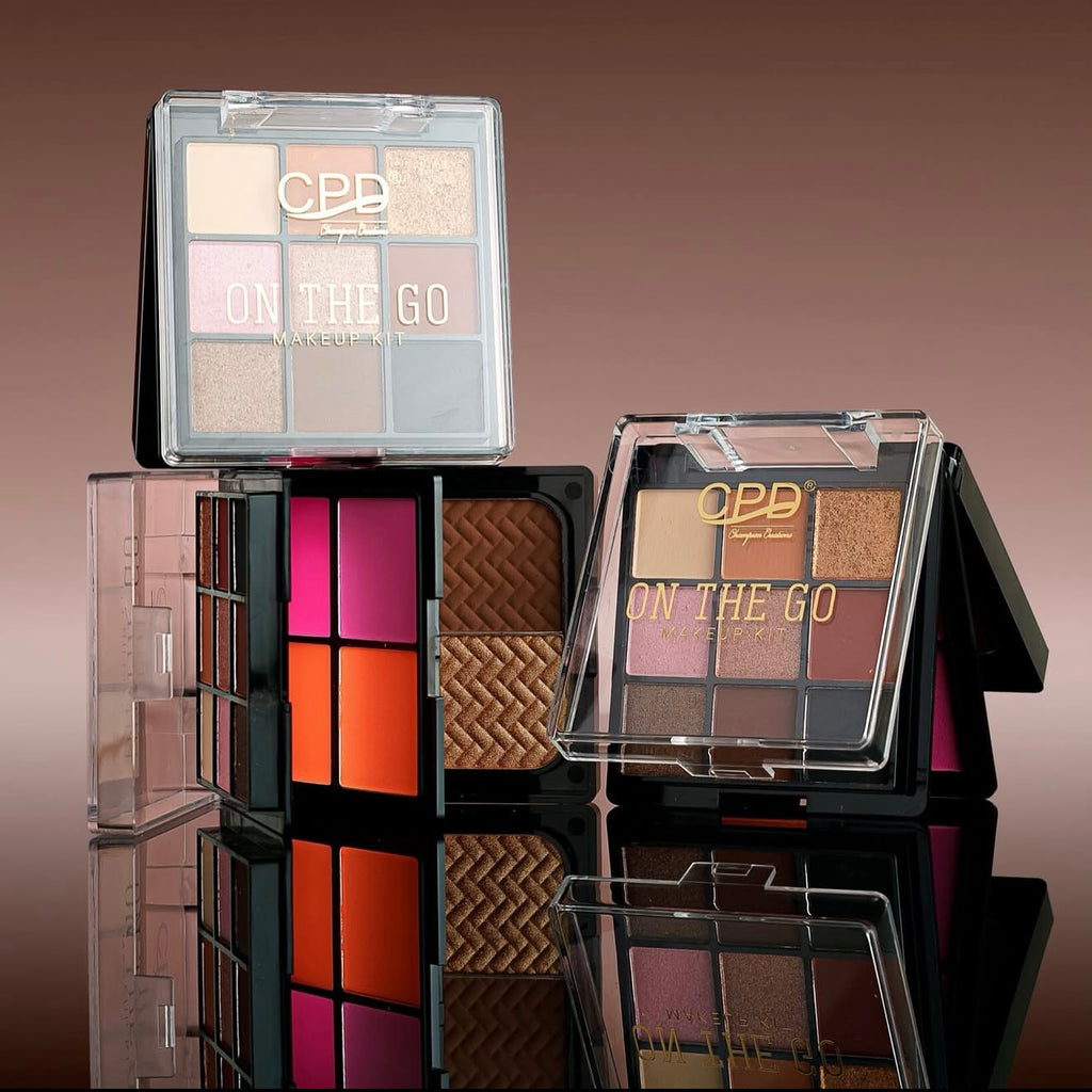 CPD On The Go All-in-One Makeup Kit (9-Shade Eyeshadow + 4-Shade Blush + Bronzer & Contour)