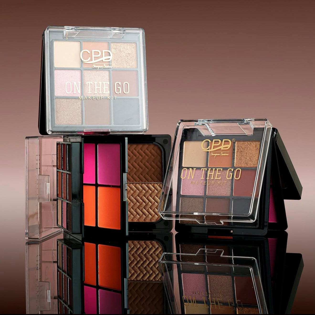 CPD On The Go All-in-One Makeup Kit (9-Shade Eyeshadow + 4-Shade Blush + Bronzer & Contour)