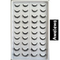 Voan Beauties 20-Pair Human Hair Fluffy Faux Mink Lashes Tray
