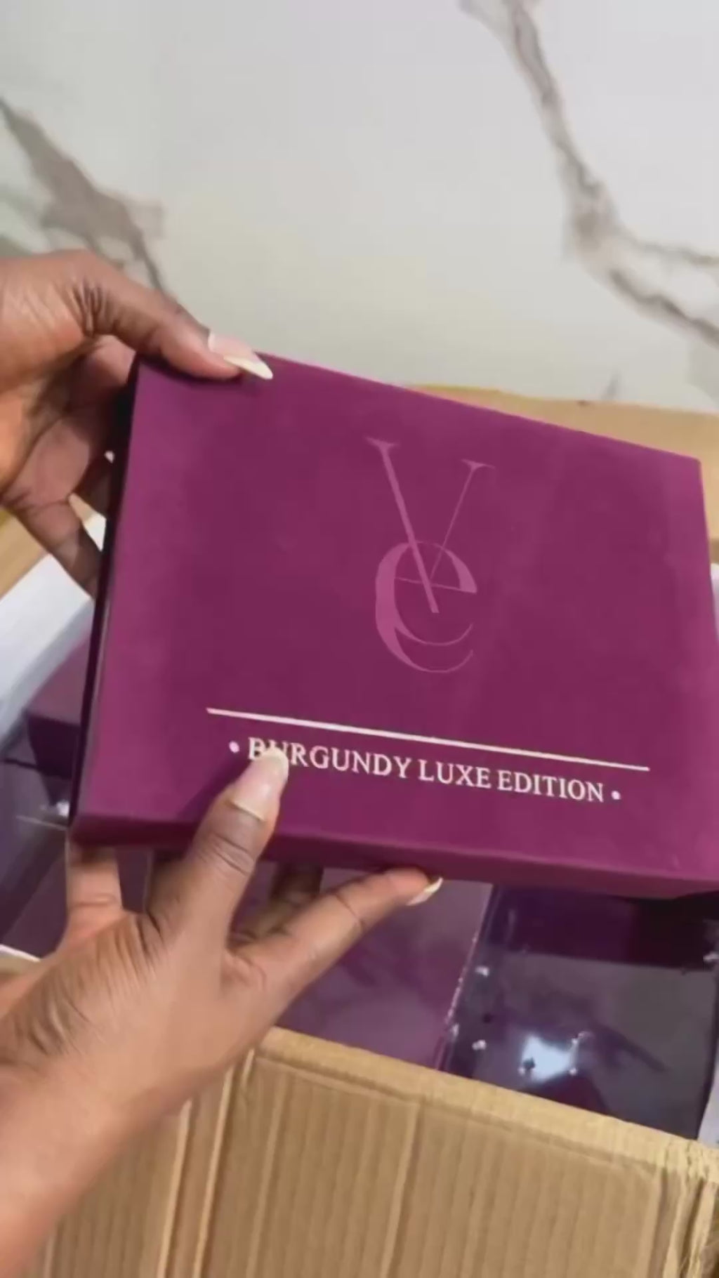 Vee Beauty Burgundy Luxe Edition 12-in-1 Pressed Powder Palette (2x6 Pan Set + Free Mirror & Mini Concealer Palette)