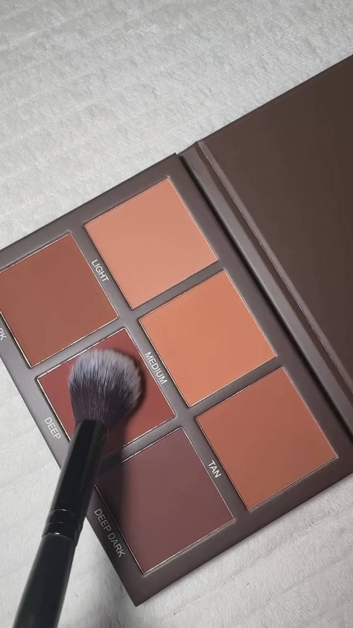 Bronzey By Yglam Beauty Bronzer/Contour Palette